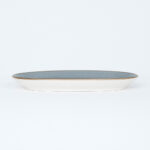 Sicily oval plate 17X29cm gray - Image 3