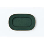 Sicily oval plate 17X29cm green