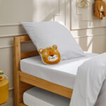 Amance white duvet cover with elastic 90x200 cotton - Image 2
