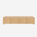 Drio Oak 4-door TV cabinet - Natural - Design by Helena Pille - Image 2