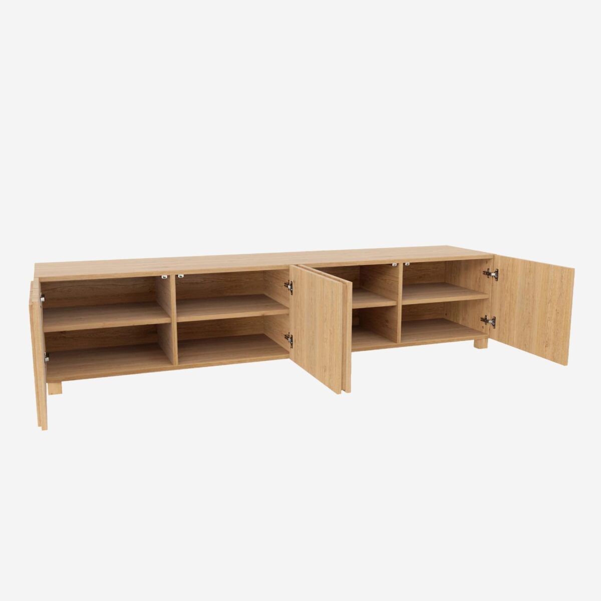 Drio Oak 4-door TV cabinet - Natural - Design by Helena Pille - Image 3