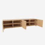 Drio Oak 4-door TV cabinet - Natural - Design by Helena Pille - Image 3