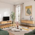 Flavie Μπουφέ από δρυ και μαύρο μέταλλο με 2 πόρτες και 2 συρτάρια - Natural - Design by Helena Pille - Image 2