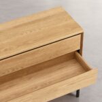 Flavie Μπουφέ από δρυ και μαύρο μέταλλο με 2 πόρτες και 2 συρτάρια - Natural - Design by Helena Pille - Image 8