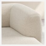 Austin 3-θέσιος καναπές δεξιά γωνία με ύφασμα με ύφασμα Vanilla Beige - Design by Federica Francin - Image 5