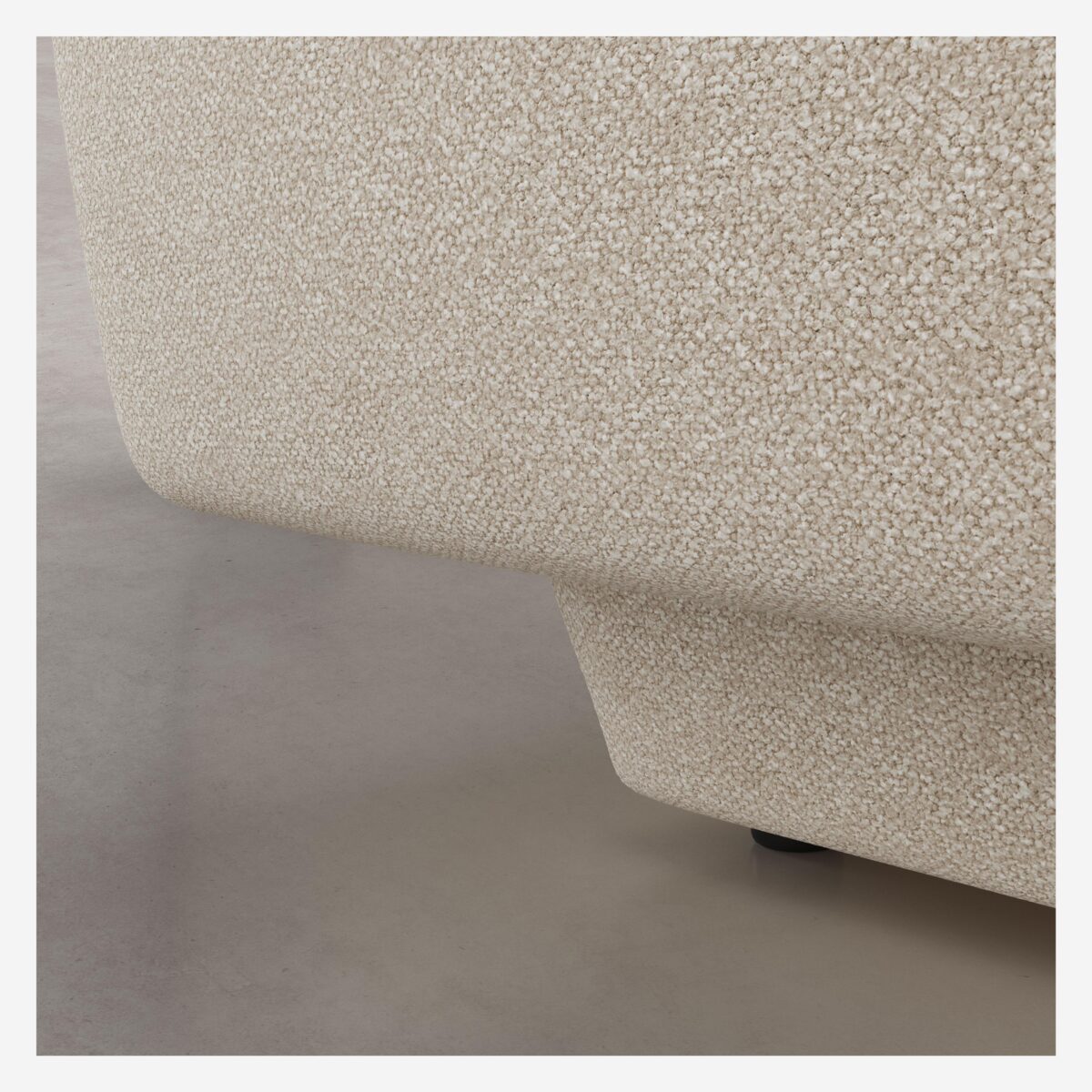 Austin 3-θέσιος καναπές δεξιά γωνία με ύφασμα με ύφασμα Vanilla Beige - Design by Federica Francin - Image 3