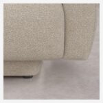 Austin 4-seat sofa left corner with textured fabric -Vanilla Beige- Design by Federica Francin - Image 5
