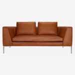 Montino Διθέσιος καναπές από δέρμα Vintage Leather - Καφέ κονιάκ