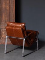 HOMY Δερμάτινη πολυθρόνα - μεταλλικός σκελετεός 76*63.5*106 - Image 5