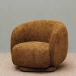 MOERAK περιστρεφόμενη πολυθρόνα καφέ