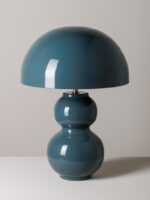 BULB metal table lamp blue