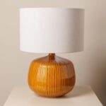 ESTRIA επιτραπέζιο φωτιστικό μουσταρδί