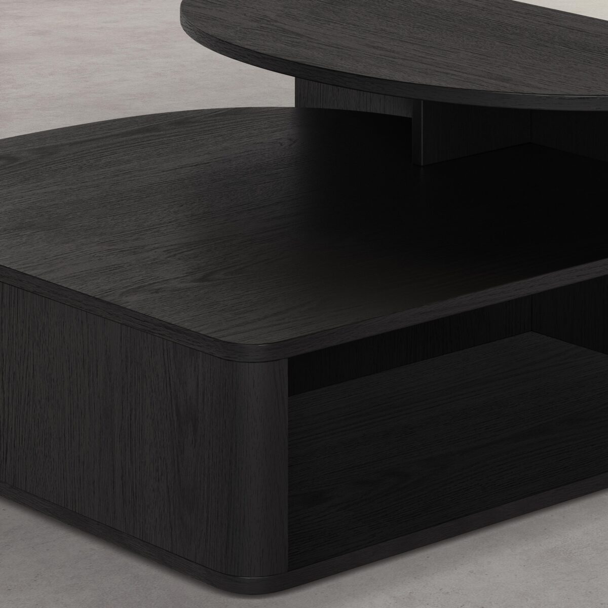 Milord Δρύινο τραπεζάκι μέσης - Μαύρο - Image 3