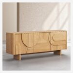 Milord Χαμηλός 3θυρος μπουφές από δρυ - Φυσικό