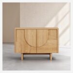 Milord Χαμηλός 2θυρος μπουφές από δρυ - Φυσικό