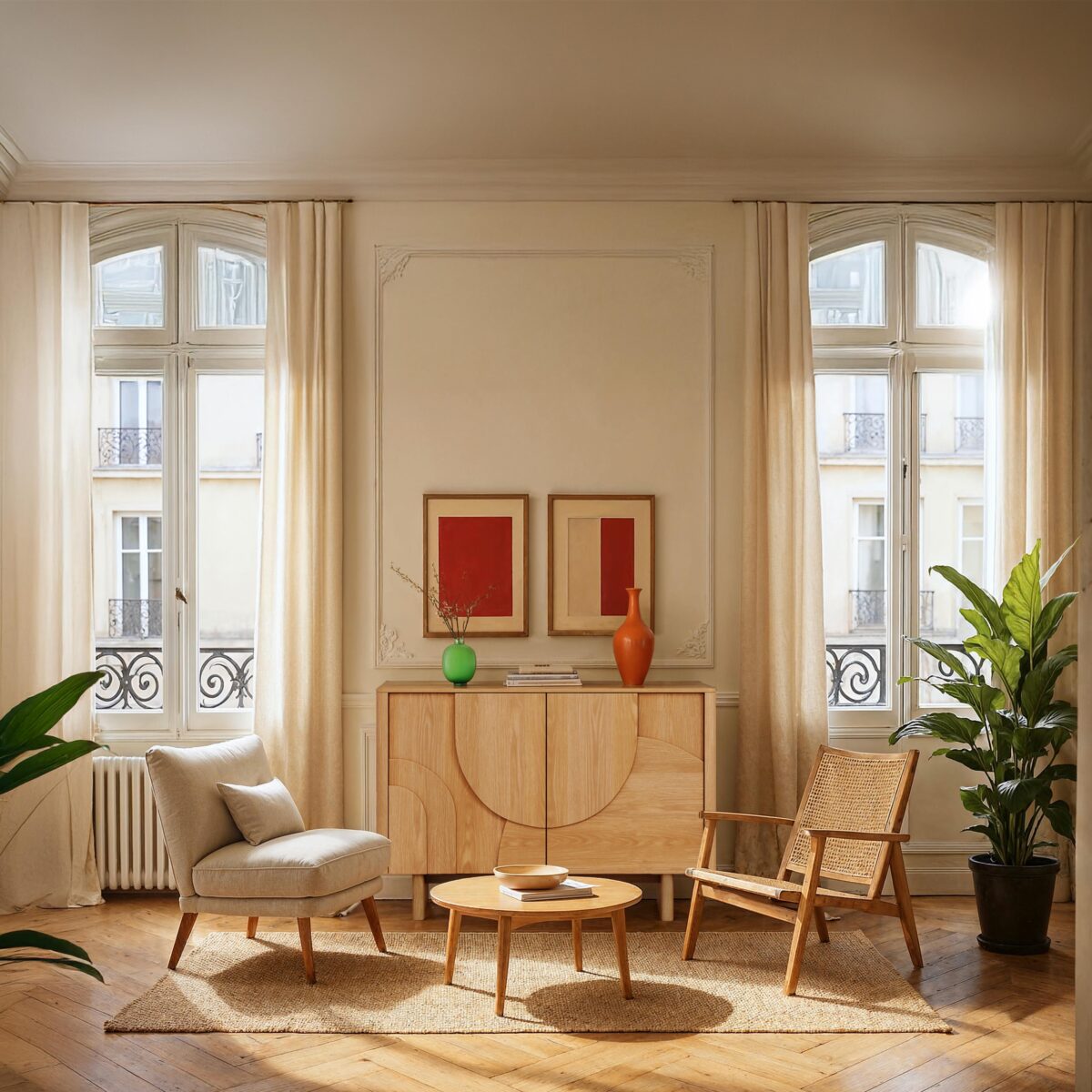 Milord Χαμηλός 2θυρος μπουφές από δρυ - Φυσικό - Image 2