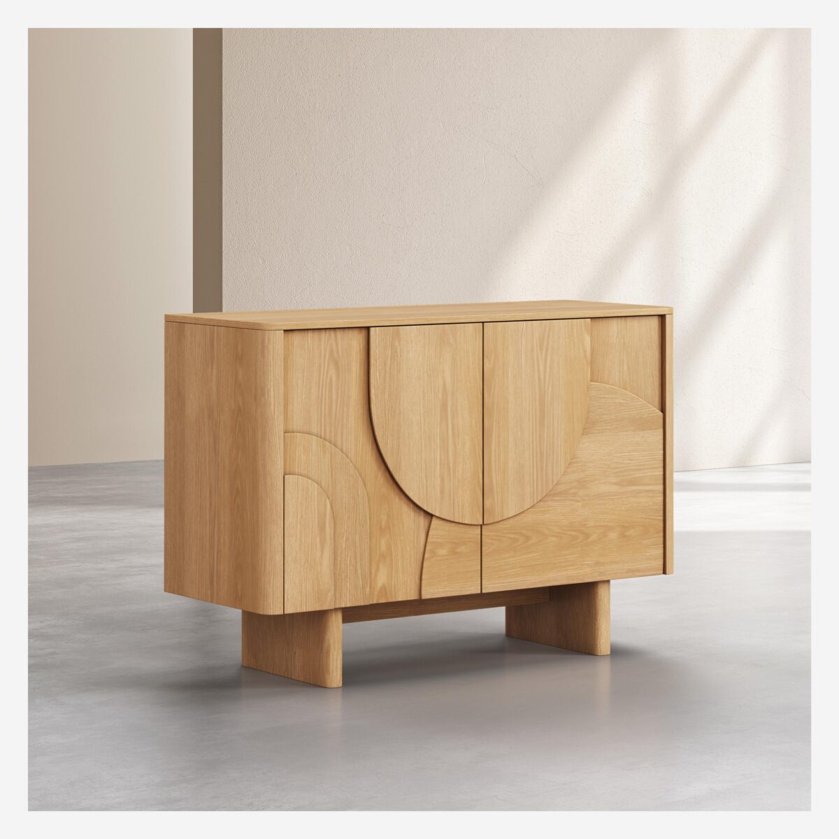 Milord Χαμηλός 2θυρος μπουφές από δρυ - Φυσικό - Image 3