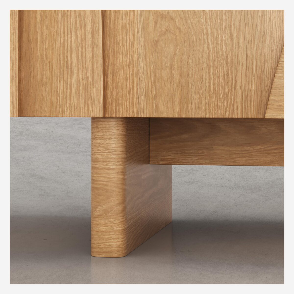 Milord Χαμηλός 2θυρος μπουφές από δρυ - Φυσικό - Image 5