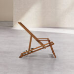 MAUI Oak lounger frame with armrests (fabric sold separately) - Natural - Image 7