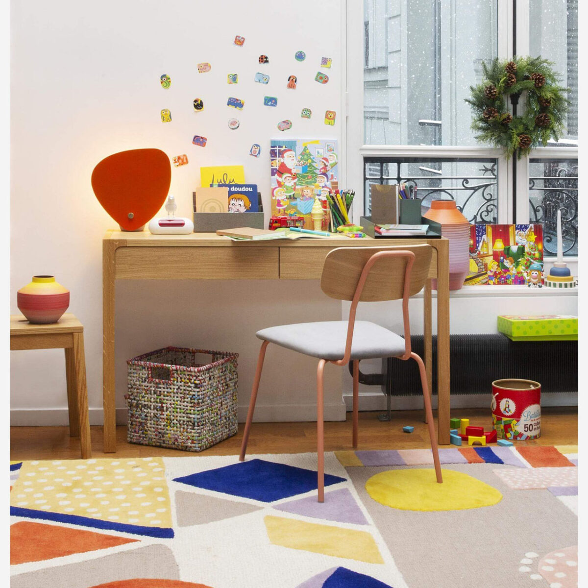 IVOINE Console with 2 drawers made of oak - Natural - Design: Helena Pille - Image 2