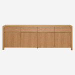 IVOINE Δρύινος μπουφές με 4 πόρτες / 4 συρτάρια - Σχεδιασμός: Helena Pille