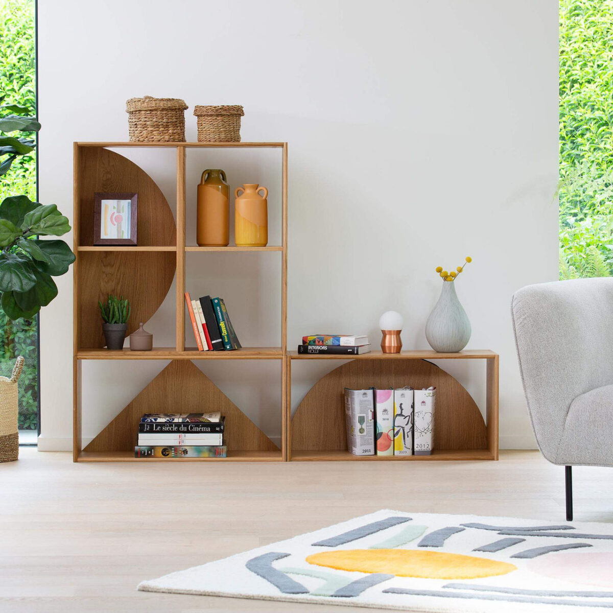 UVY Αρθρωτό ράφι με ημικυκλικό πάτο - 4 θήκες - Σχεδιασμός: Marie Matsuura - Image 2