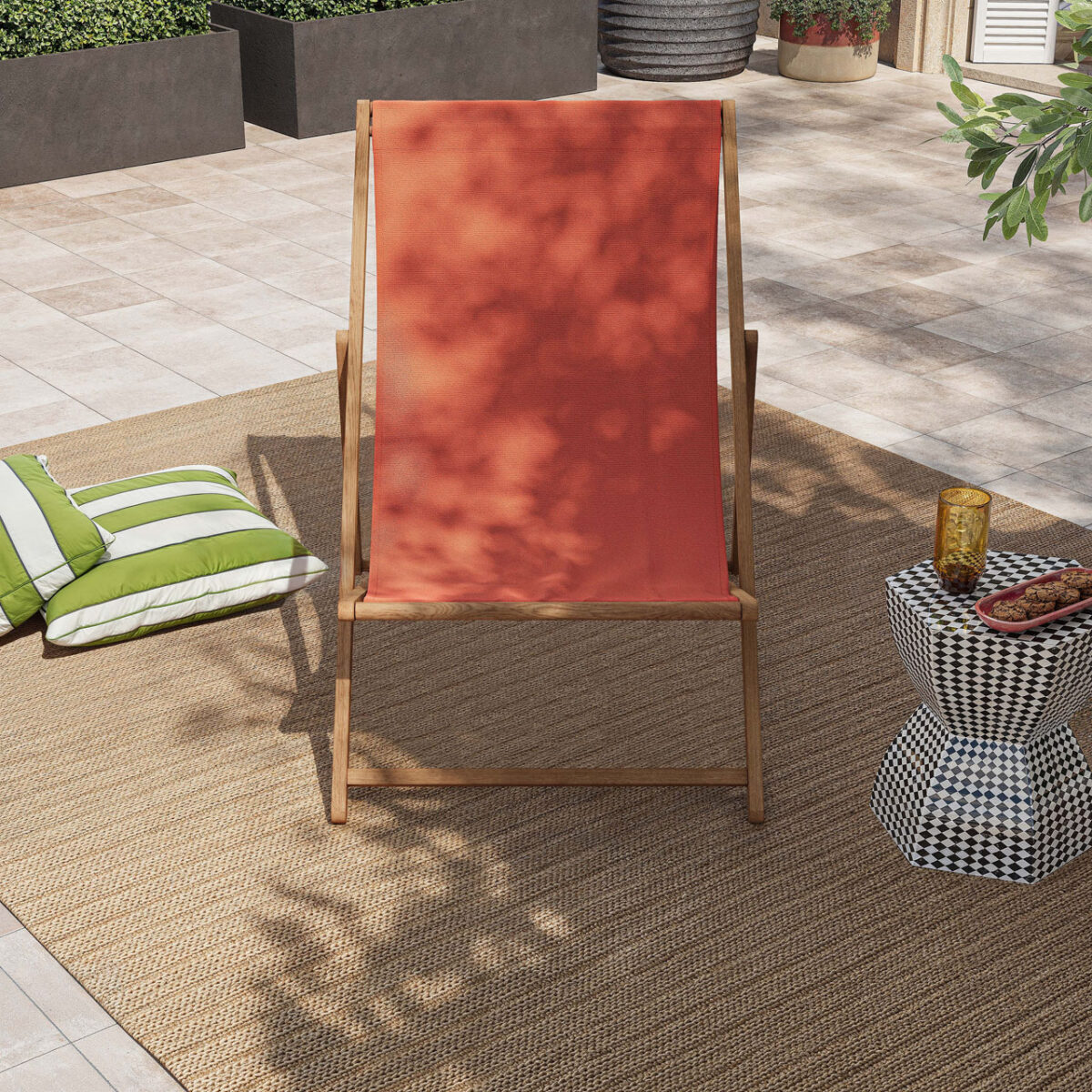 MAUI Cotton fabric for sunbed - Terracotta (frame sold separately) - Image 2