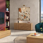 MAX Δρύινος χαμηλός μπουφές με 3 πόρτες - Φυσικό