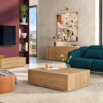 MAX Τραπεζάκι σαλονιού με αποθηκευτικό χώρο από ξύλο δρυός - Φυσικό - Image 2