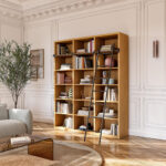 CAMUS Βιβλιοθήκη από δρυ με αφαιρούμενη σκάλα - Φυσικό - Σχεδιασμός: Helena Pille - Image 2