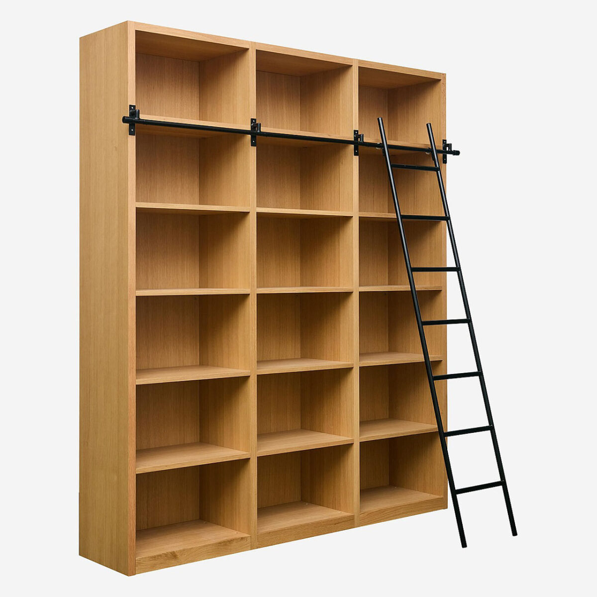 CAMUS Βιβλιοθήκη από δρυ με αφαιρούμενη σκάλα - Φυσικό - Σχεδιασμός: Helena Pille - Image 6