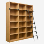 CAMUS Βιβλιοθήκη από δρυ με αφαιρούμενη σκάλα - Φυσικό - Σχεδιασμός: Helena Pille - Image 6