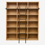 CAMUS Βιβλιοθήκη από δρυ με αφαιρούμενη σκάλα - Φυσικό - Σχεδιασμός: Helena Pille - Image 10