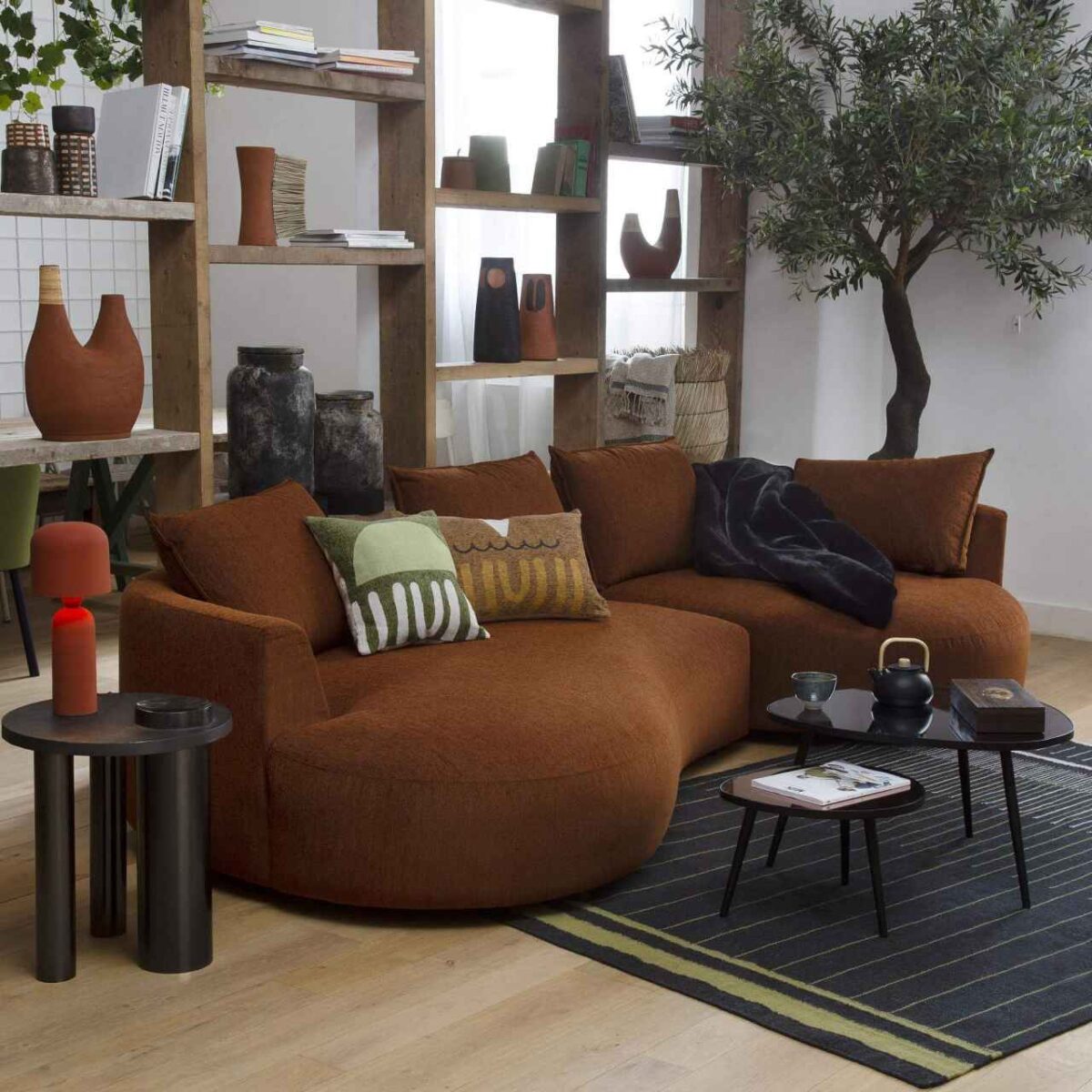 CAGLIARI ΚΑΝΑΠΕΣ ΔΕΞΙΑ ΓΩΝΙΑ COPPARO RUSTY ORANGE - Image 2