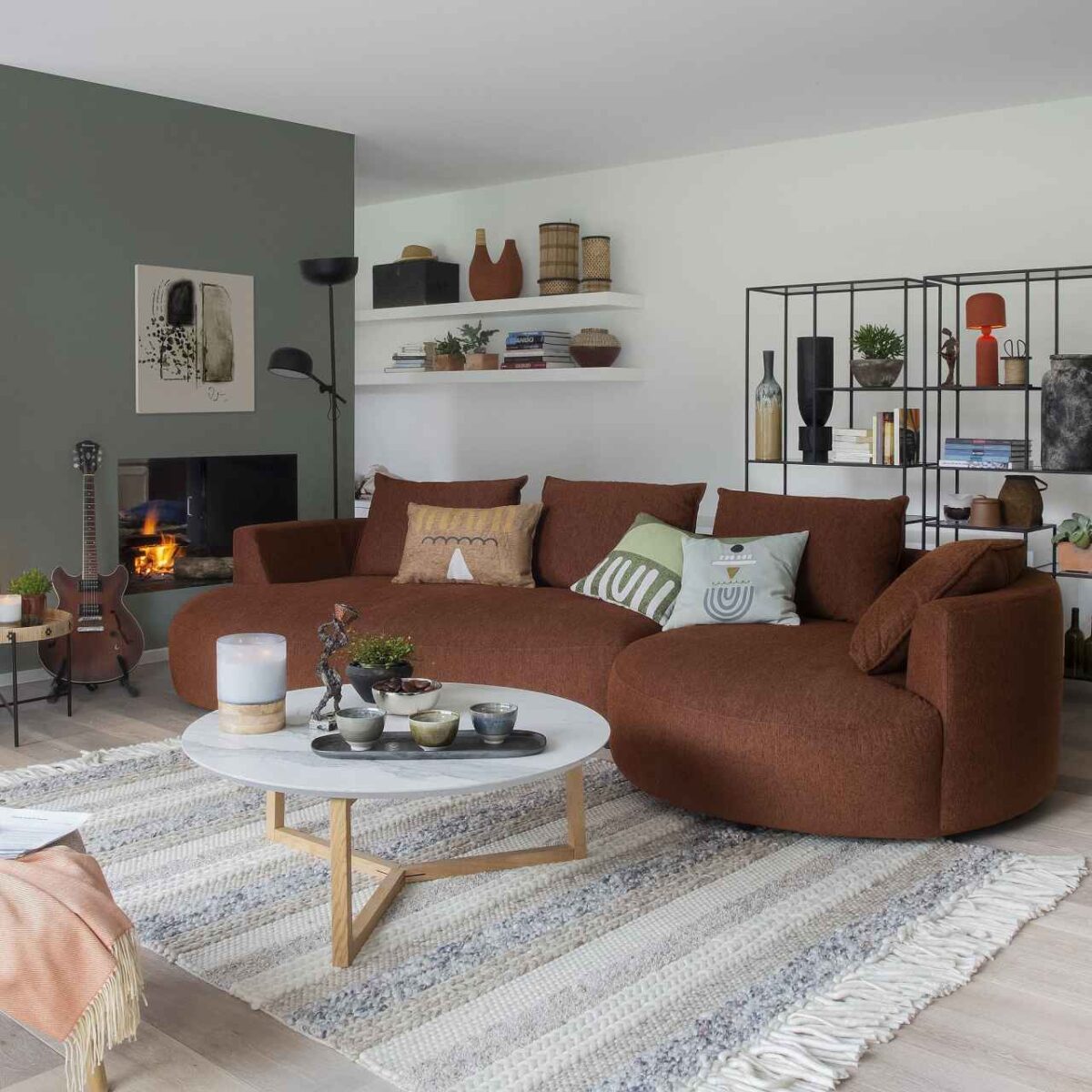 CAGLIARI ΚΑΝΑΠΕΣ ΔΕΞΙΑ ΓΩΝΙΑ COPPARO RUSTY ORANGE - Image 3