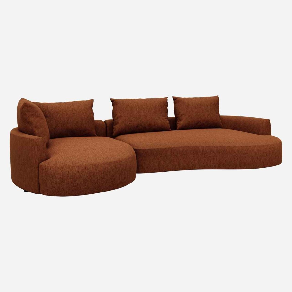 CAGLIARI ΚΑΝΑΠΕΣ ΔΕΞΙΑ ΓΩΝΙΑ COPPARO RUSTY ORANGE - Image 4