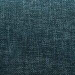 TABIL Fabric and black metal swivel chair with armrests - Charcoal and blue - Image 3