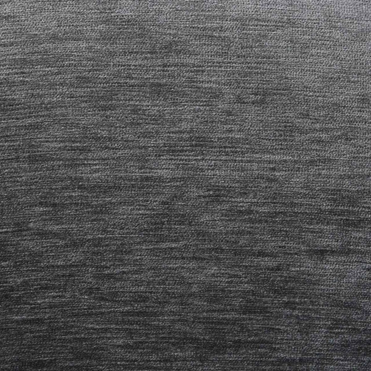 TABIL Fabric and black metal swivel chair with armrests - Charcoal and blue - Image 7