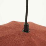 VINTA burgundy φωτιστικό οροφής από ύφασμα 42x40x25 cm - Image 3