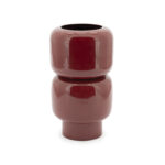 ROLLO  burgundy βάζο- 14x14x25 cm