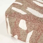 RYTM  red σκαμπό πουφ ζακάρ  70x70x34 cm - Image 3