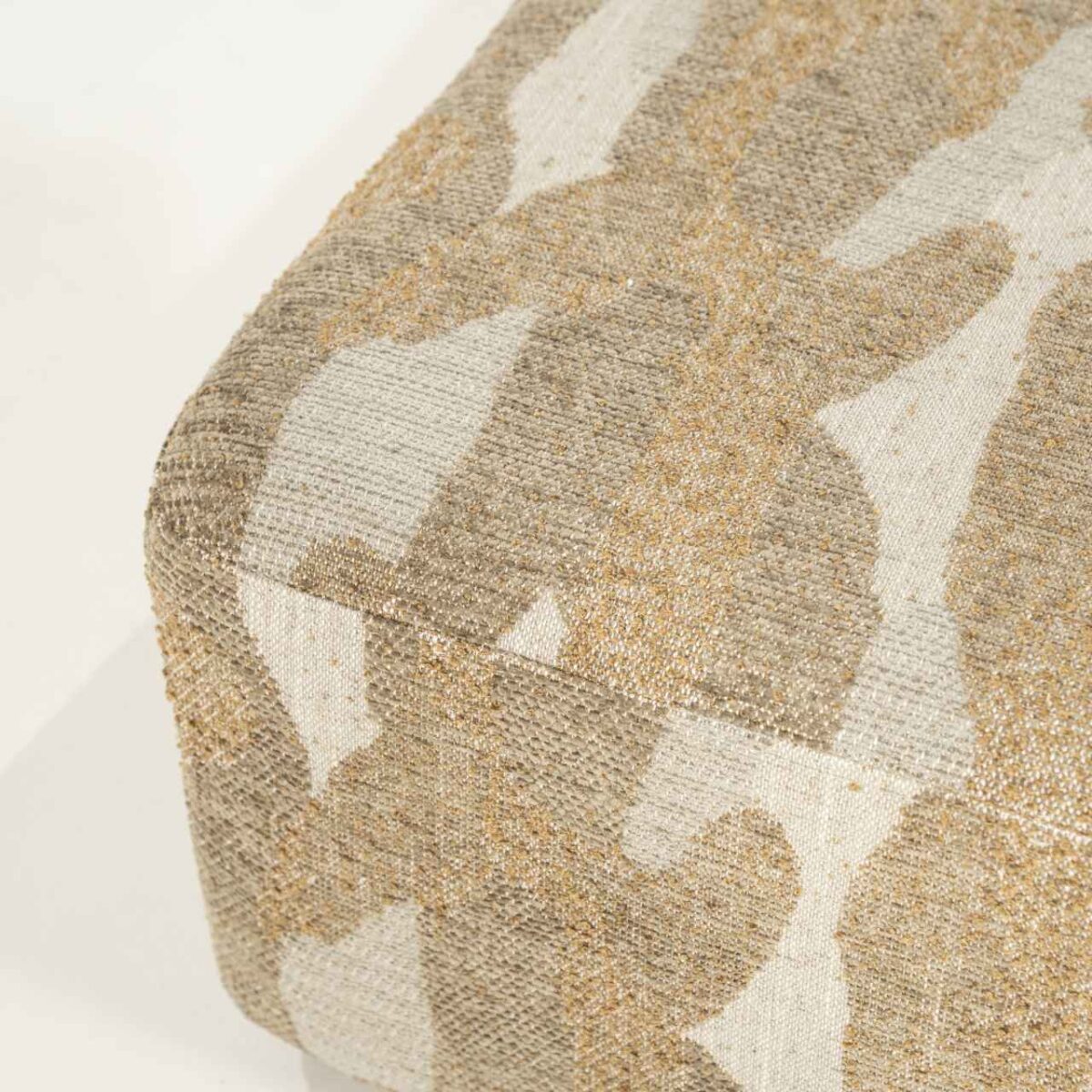 RYTM taupe σκαμπό πουφ ζακάρ  70x70x34 cm - Image 2