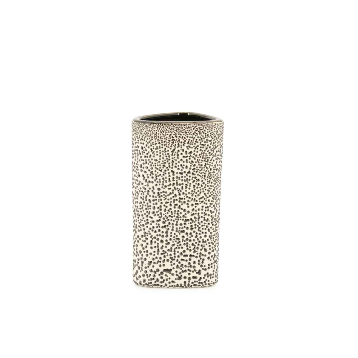 DOTANGLE S brown vase - 14.5x12.5x26 cm - Image 2