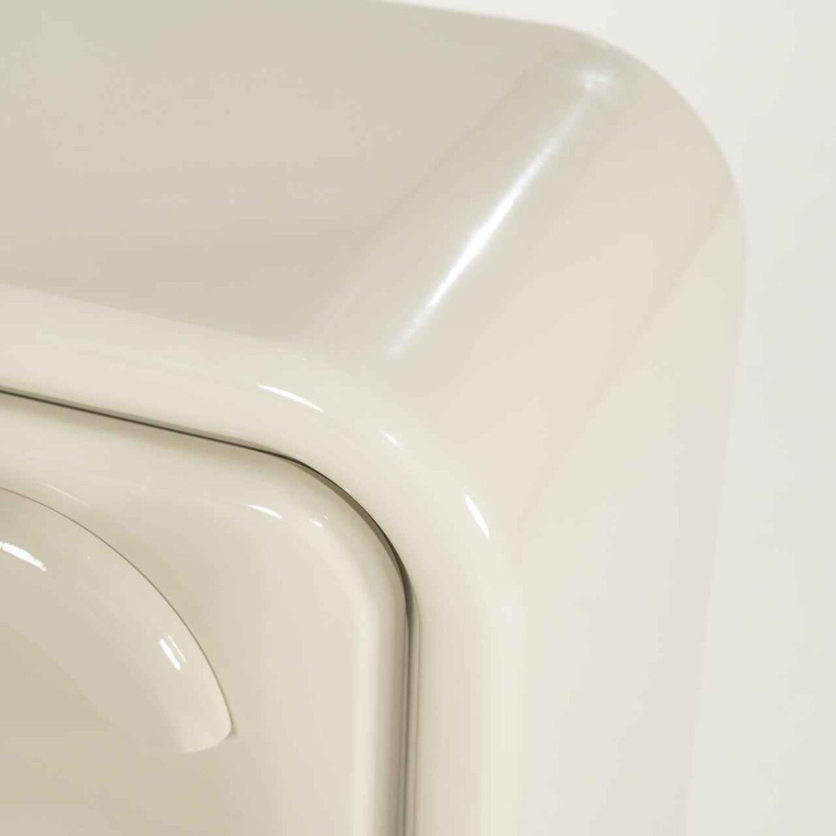 GUBBY bedside table white lacquer 2 drawers 40.5x31.5x58 cm - Image 2