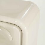 GUBBY bedside table white lacquer 2 drawers 40.5x31.5x58 cm - Image 2