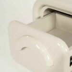 GUBBY bedside table white lacquer 2 drawers 40.5x31.5x58 cm - Image 4