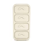 GUBBY tall chest of drawers white lacquer 4 drawers