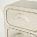 GUBBY tall chest of drawers white lacquer 4 drawers - Image 2