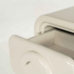 GUBBY tall chest of drawers white lacquer 4 drawers - Image 4