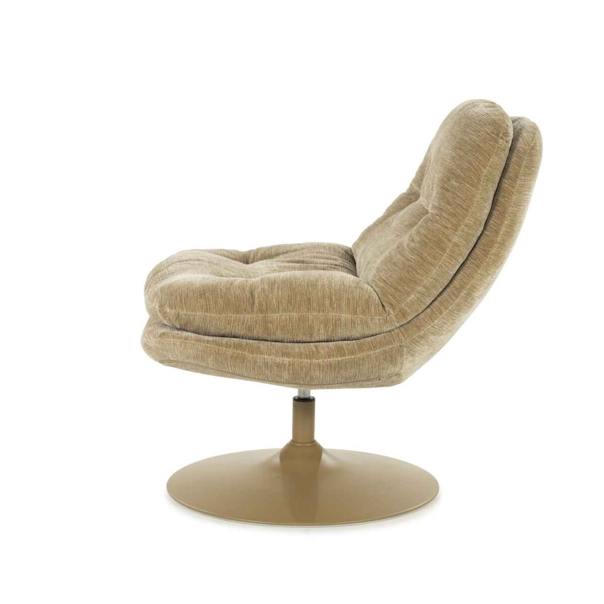 MOSA taupe swivel armchair - 84x74x84 cm - Image 2